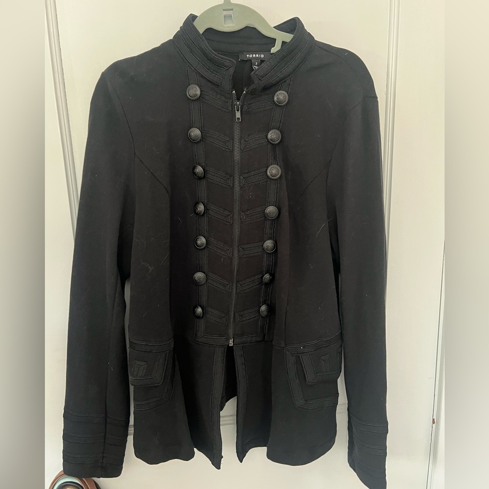 Torrid Military peplum jacket